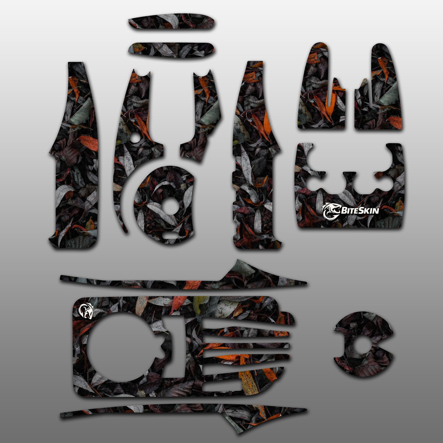 BiteSkin RX Shadow Leaf Skin for Fox RX Receiver